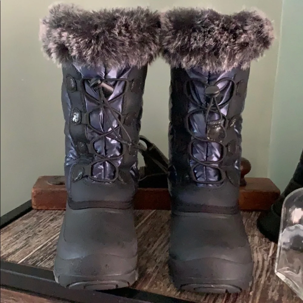 KAMIK Girls Snow Boots - Navy & Black